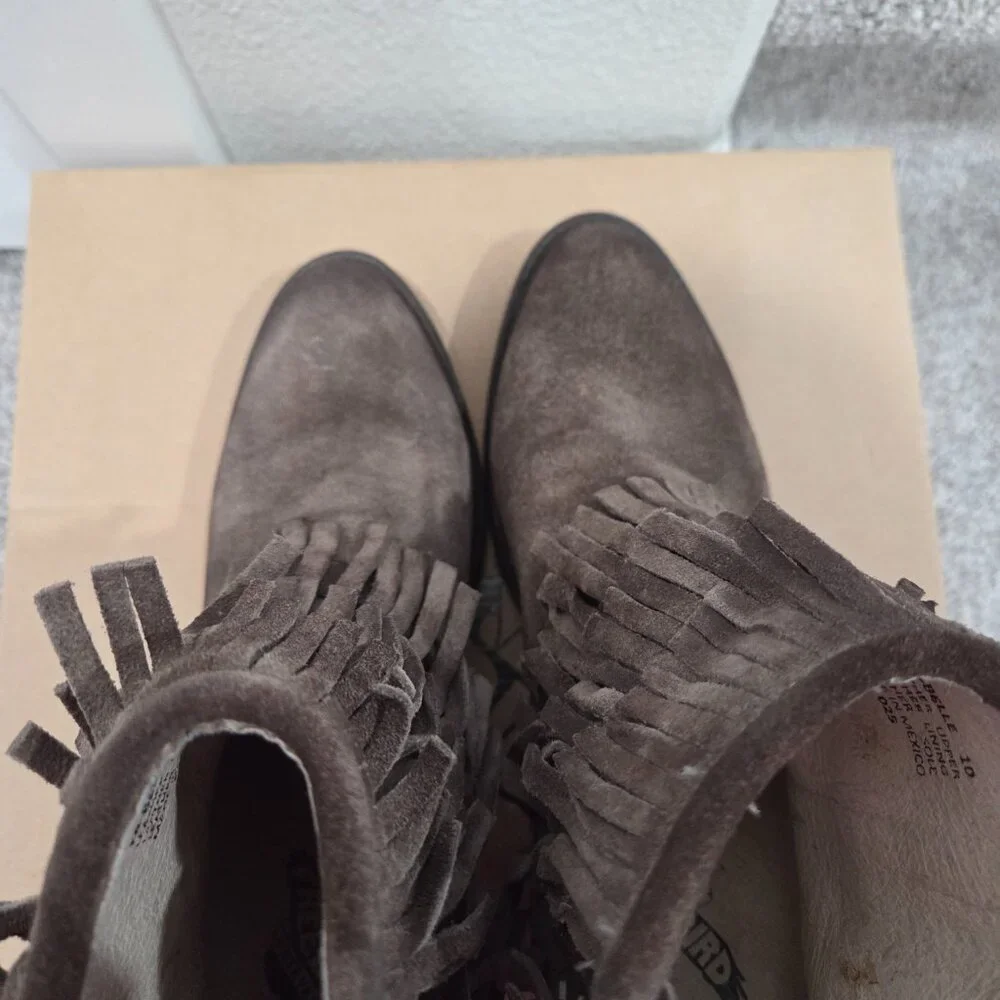 Freebird by Steven OG Gray Suede Belle Bootie, Size 10 - Picture 4 of 9